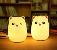 Мягкий силиконовый ночник Котик Cute Cat LED